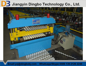 Roof Tile Corrugated Roll Forming Machine with Comuter Control System for Shelving , HVAC